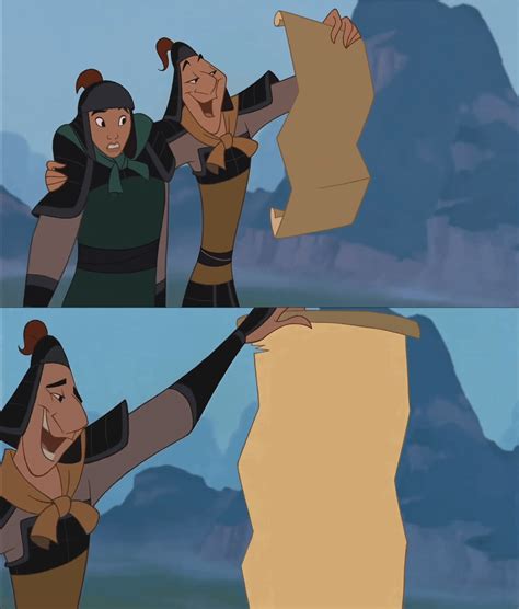 Mulan meme template (High resolution) : r/MemeTemplatesOfficial