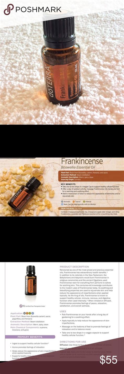 Doterra Frankincense New Ml Essential Oil Frankincense Benefits