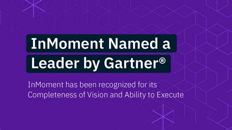 Inmoment Named A Leader In The Gartner Magic Quadrant For Voice