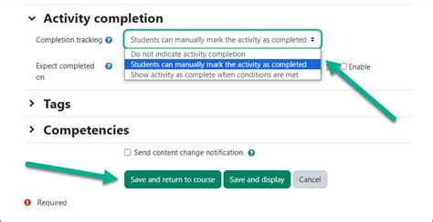 Completion Tracking In Moodle Nmc S Center For Teaching And Learning