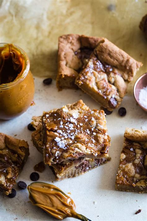 Salted Dulce De Leche Cookie Bars The Seaside Baker