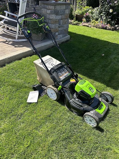 Greenworks Pro 80V 21 Inch Brushless Self Propelled Lawn Mower 4 0Ah