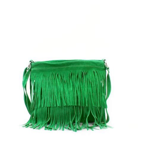 Soft Real Suede Leather Fringe Tassel Crossbody Bag Suede Leather Shoulder Bag Fringe Bags