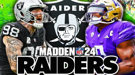 Raiders Draft Michael Penix Jr Madden Realistic Rebuild Youtube