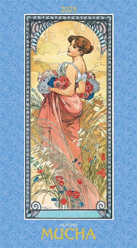 Alfons Mucha Bild Kalender X Cm Kunstkalender Mit