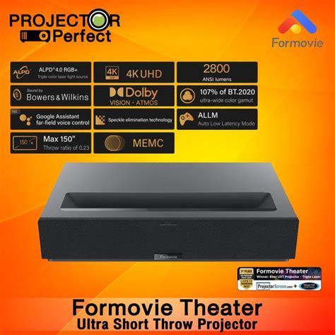 Formovie Theater Ultra Short Throw 4K Triple Laser Projector 2800 ANSI