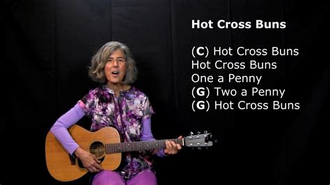 Hot Cross Buns C G Chords Beginning Guitar Strumming Chords YouTube