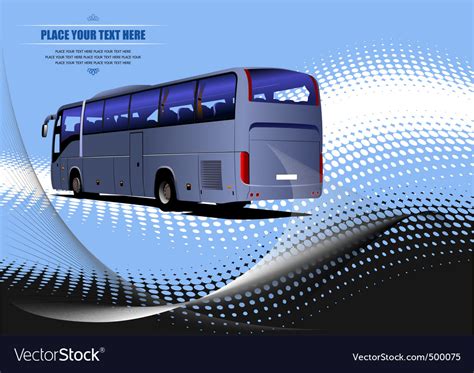 Bus background Royalty Free Vector Image - VectorStock