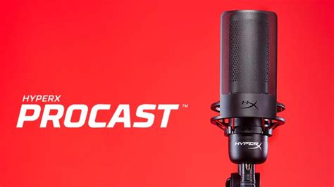 Hyperx Procast Xlr Microphone With Gold Sputtered Large Diaphragm