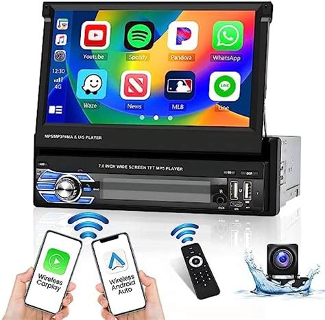 Leekooluu Autoradio Din Wireless Apple Carplay Wireless Android Auto