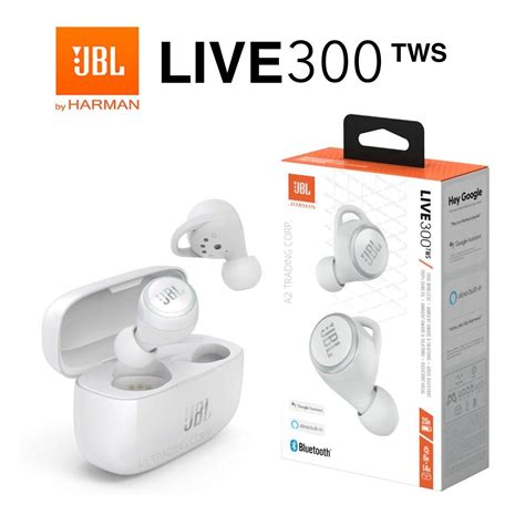 JBL LIVE 300TWS True Wireless In-Ear Headphones - White - Comprar Magazine