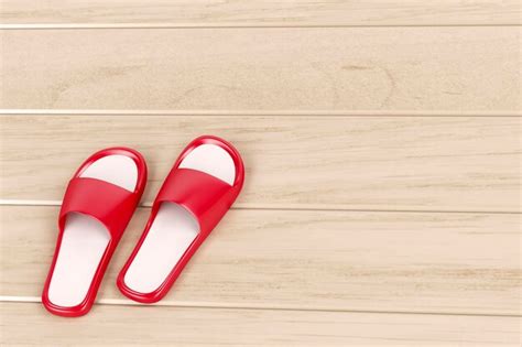 Premium Photo Red Slippers