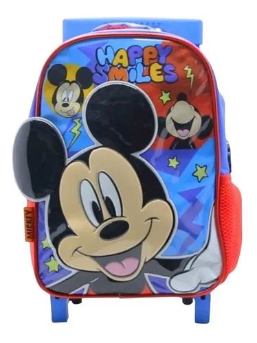 Disney Mickey Minnie 12 Polegadas Mochila Garden Trolley Orelhas