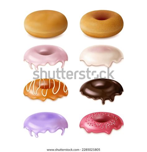 Different Types Doughnuts White Background Royalty-Free Images, Stock ...