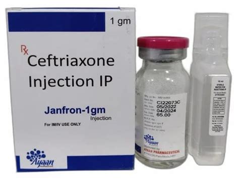 Ceftriaxone 1gm Injection At Rs 22 Vial Ceftriaxone Injection In Kurukshetra Id 2850568902488