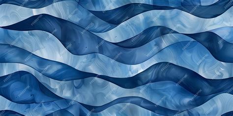 Premium Photo Blue Watercolor Waves Form A Dreamy And Artistic Abstract Background Seamless