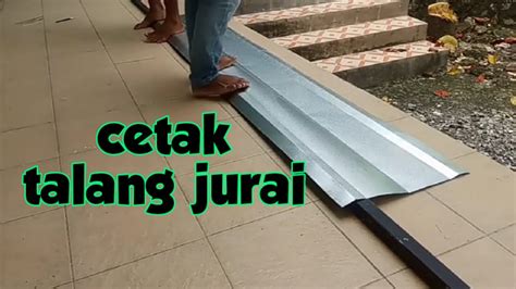 Cara Cetak Talang Jurai Galvalum Youtube