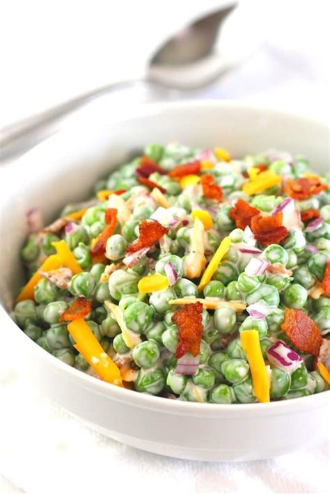 Classic Creamy Pea Salad • Now Cook This