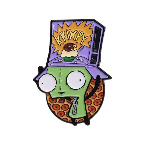 Invader Zim Gir Krixpy Enamel Pin Distinct Pins