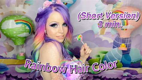 Rainbow Arctic Fox Hair Color Short Version 3 Min Unicorn Hair