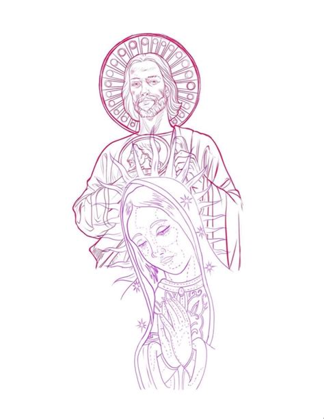 San judas y virgen tattoo | Tattoo design book, Chicano art tattoos ...