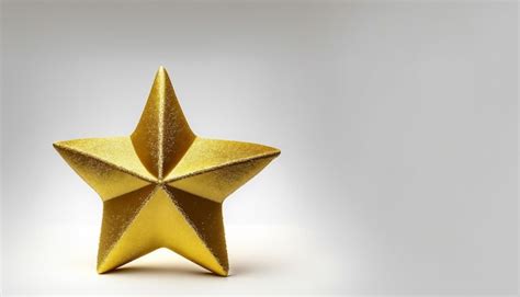 Premium Photo Gold Star Isolated On White Background