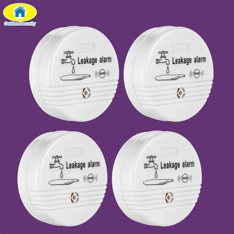 4pcs Water Leakage Sensor Alarm Detector 90dB Voice Wireless Water Leak ...