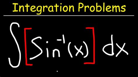 integral of arcsin(x) - YouTube