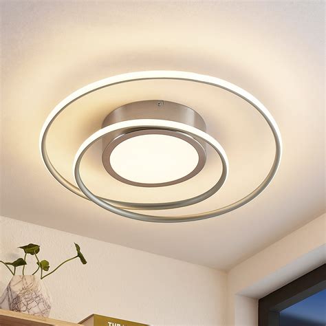 Lindby Bovia Plafoniera LED CCT Dimming Nichel Lampade It