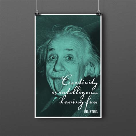 Albert Einstein Quote Poster - Etsy