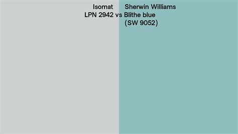 Isomat LPN 2942 Vs Sherwin Williams Blithe Blue SW 9052 Side By Side