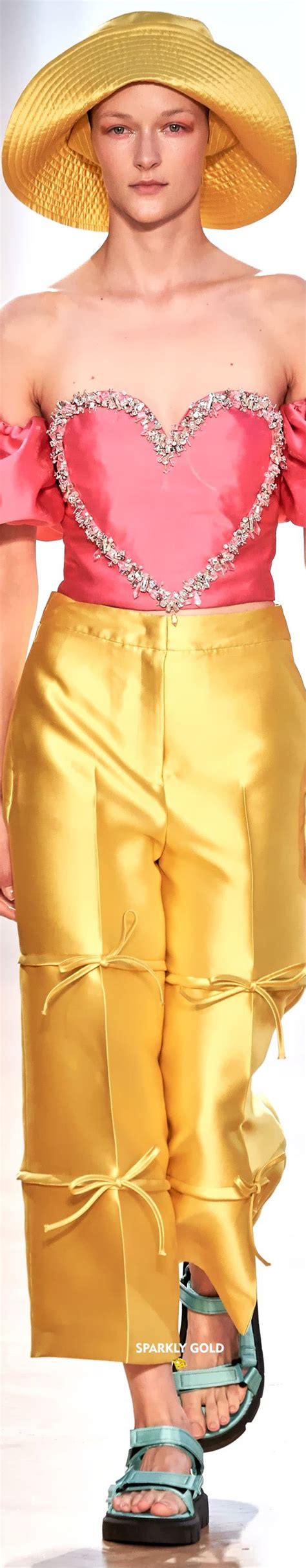 Vivetta Spring 2020 RTW Sparkly Gold Amarillo Fusiones