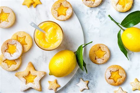 Zitronenplätzchen Rezept mit selbstgemachtem Lemon Curd gofeminin