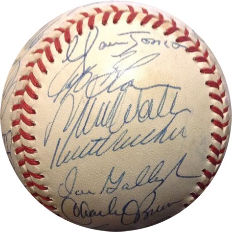 Atlanta Braves Team Signed Nl Baseball Auto Bobby Cox Greg