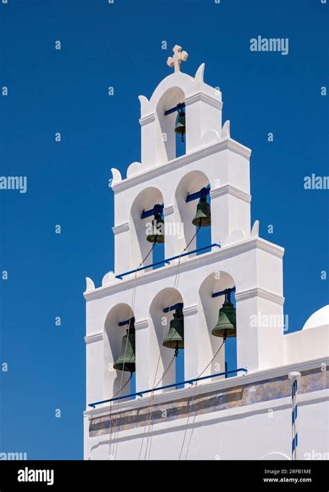 Belfry Of Church Of Panagia Platsani Akathistos Hymn Ia Oia