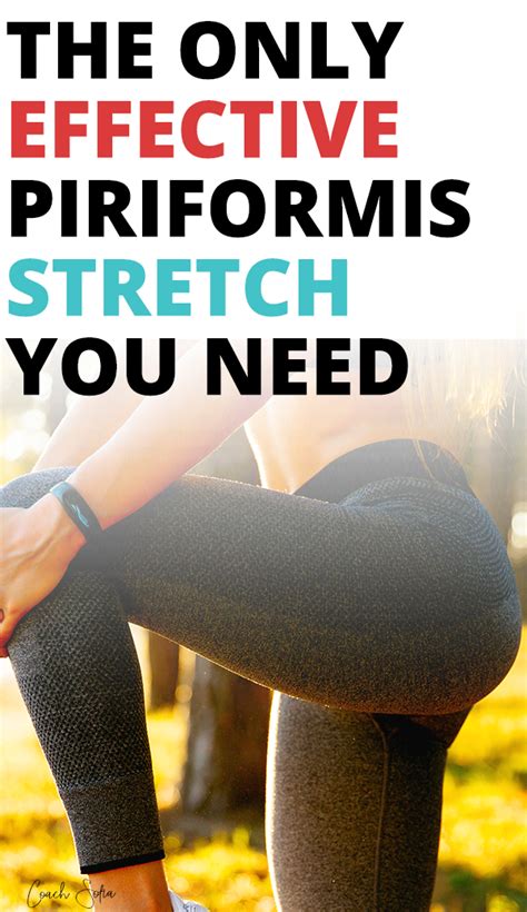 Effectively Release The Piriformis Muscle At Home Coach Sofia Fitness