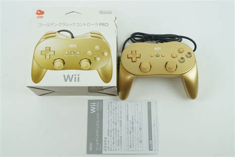 Club Nintendo Wii Classic Controller Pro Gold Limited Box From Japan