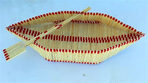 How To Make A Matchstick Boat Easy Match Art DIY Craft Making From