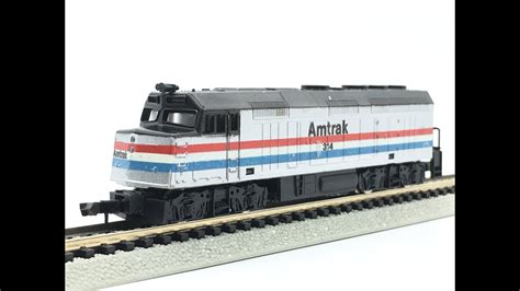 N Scale Model Power Amtrak Emd F40ph Diesel Locomotive Demo Youtube