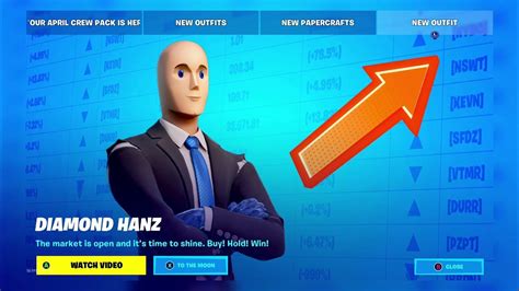 New Gains Back Bling In Fortnite Diamond Hanz Skin Youtube