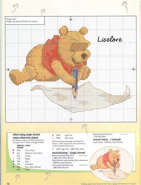 Atelier da Kátia GRÁFICOS TURMA DO POOH PONTO CRUZ