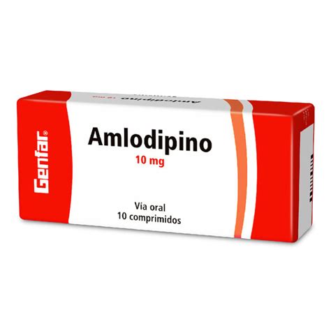 Amlodipino 10 Mg 10 Tabletas Gf Farmaprime