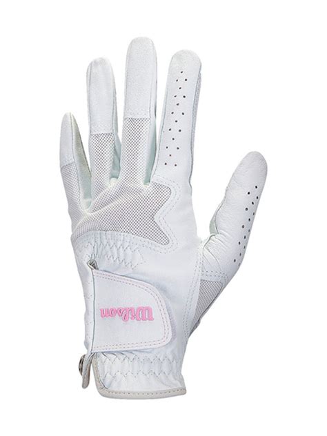 Wilson Advantage Golf Glove Womens White Leather Golfbox