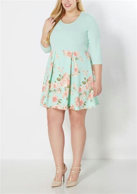 Rue 21 Plus size dresses Stylish, comfortable and AFFORDABLE | Pleated skater dress, Nice ...