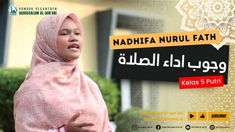 SIROH QUR ANI 8 RAMADHAN وجوب اداء الصلاة Nadhifa Nurul Fath kelas 5