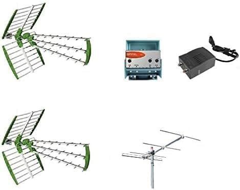 Kit Antenna Digitale Terrestre DVBT 2 Antenne UHF 1 Antenna VHF 4