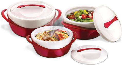 Amazon Pinnacle Insulated Casserole Dish With Lid Pc Set Qt Elegant Hot Pot