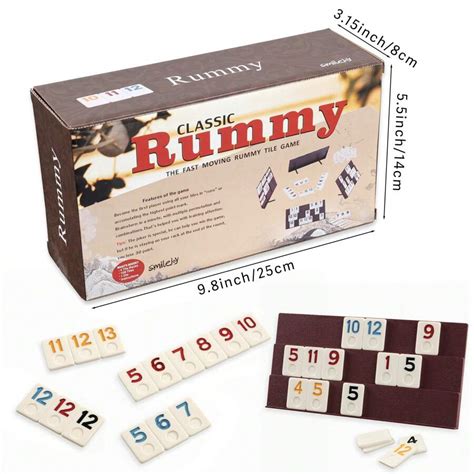 1 Set, Rummy Large Numbers Edition, Original Rummy Tile Game, Rummy ...