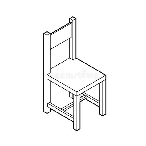 Vector Isom Trico De La Silla Ilustraci N Del Vector Ilustraci N De