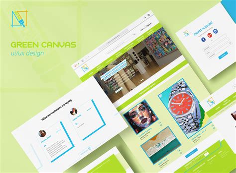 Art supplies web design on Behance